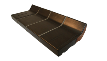 Wienerberger Mat zwart 16,0 x 10,5 x 3,0 cm (4 cm klikhoogte) Hoog Groef