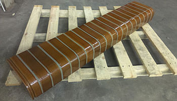 Muurafdekkers klaar voor transport